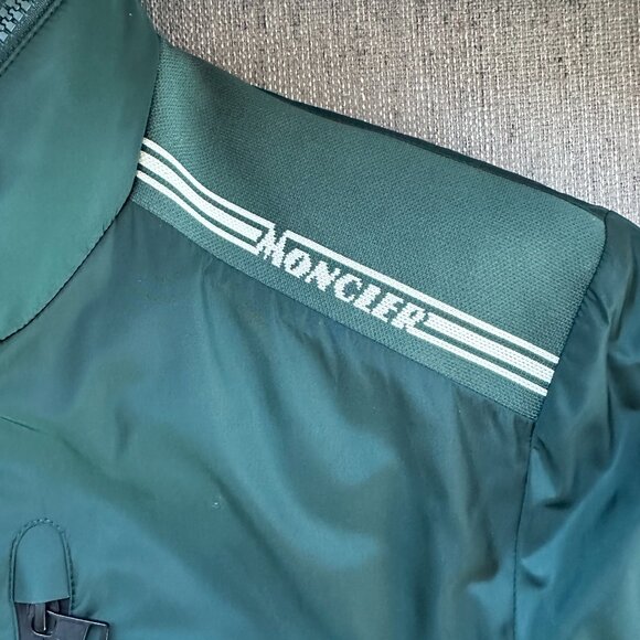 Men’s Green Moncler Queyron Giubbotto Jacket Size 3 (US Med/Large) - Picture 4 of 11